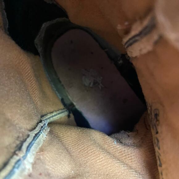 Ariat Fatbaby Brown Suede Embossed Ostrich Cowboy Boots Size 6B - Picture 12 of 15